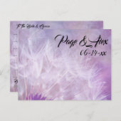 Carte Postale Meilleurs voeux Les mauvaises herbes récentes Mari (Devant / Derrière)