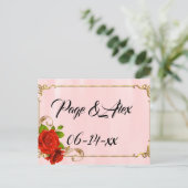 Carte Postale Meilleurs Vœux Nouveaux Mariés Mariage Destin Dest (Debout devant)