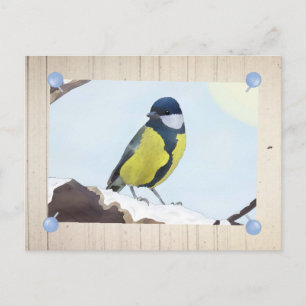 Carte Postale Meise en hiver