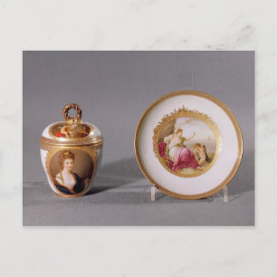 Carte Postale Meissen tasse, couvercle et soucoupe