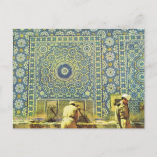 Carte Postale Meknès, lave-linge musulman