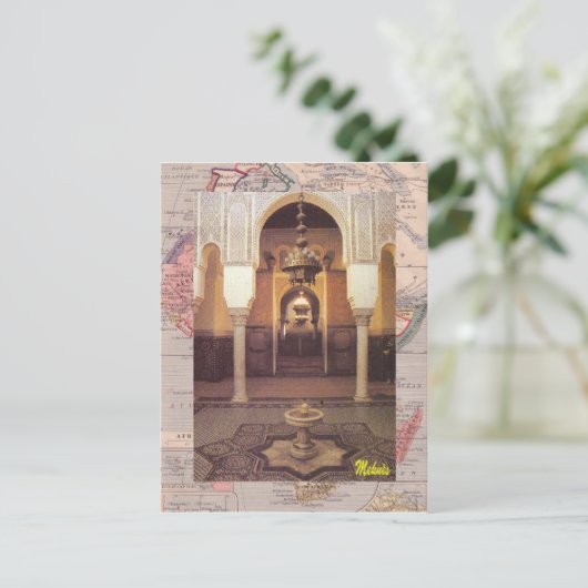 Carte Postale Meknès ; mosquée (Debout devant)