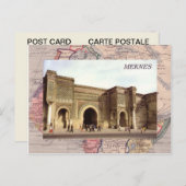 Carte Postale Meknès, nord du Maroc (Devant / Derrière)