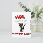 Carte postale Mel "MOL : MEOW OUD LOUD" (Debout devant)