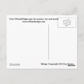 Carte postale Mel "MOL : MEOW OUD LOUD" (Dos)