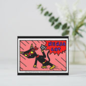 Carte postale Mel "NINJA CAT" (Debout devant)