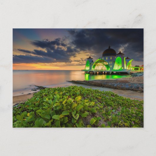 Carte Postale Melaka le coucher du soleil | Masjid Selat (Devant)
