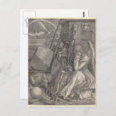 Carte Postale Melancholia I, Engraving par Albrecht Durer (Devant / Derrière)