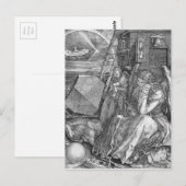 Carte Postale Melancholia par Albrecht Durer (Devant / Derrière)