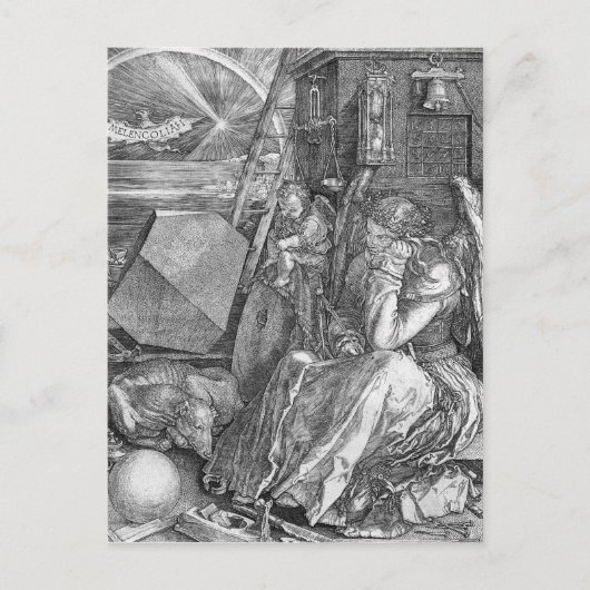 Carte Postale Melancholia par Albrecht Durer (Devant)