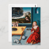 Carte Postale Melancholy par Lucas Cranach l'Ancien (Devant / Derrière)