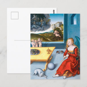 Carte Postale Mélancolie Lucas Cranach l'Ancien