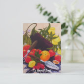 Carte Postale Mélange de fruits et de légumes (Debout devant)