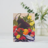 Carte Postale Mélange de fruits et de légumes (Debout devant)