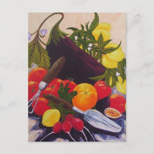 Carte Postale Mélange de fruits et de légumes (Devant)