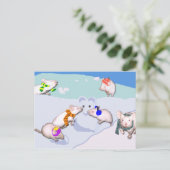 Carte Postale Mélange de neige (Debout devant)