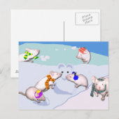 Carte Postale Mélange de neige (Devant / Derrière)