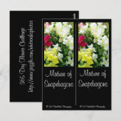 Carte Postale Mélange de Snapdragons (Devant / Derrière)