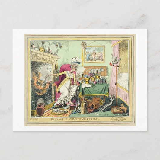 Carte Postale Mélange d'une recette pour des grains, éditée par (Devant)