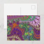 Carte Postale Mélange verte et orange (Devant / Derrière)