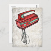 Carte postale Mélangeur à main électrique (Devant / Derrière)