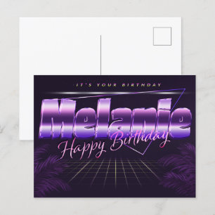 Carte Postale Mélanie Nom Prénom