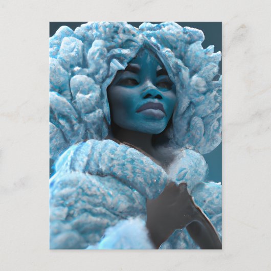 Carte Postale Melanin congélation Froid Frozen Black Princess (Devant)