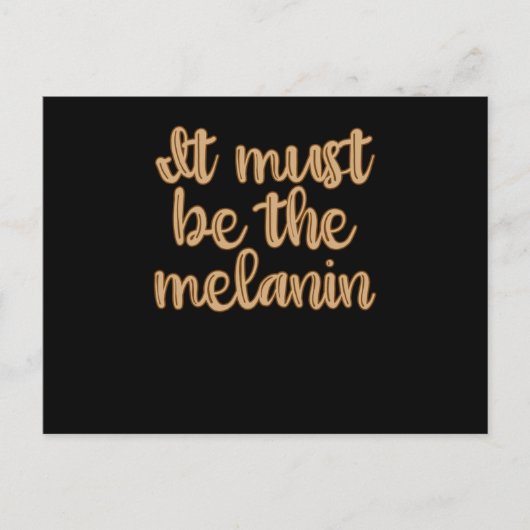 Carte Postale Melanin - Femmes Brown afro-américaines noires (Devant)