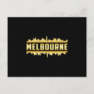 Carte Postale Melbourne Australia City Skyline Cityscape Cadeau