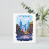 Carte Postale Melbourne Australia City View Travel (Debout devant)