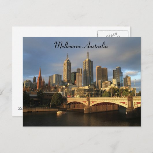 Carte Postale Melbourne Australie (Devant / Derrière)