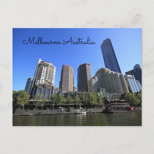 Carte Postale Melbourne Australie Yarra River (Devant)