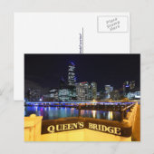 Carte Postale Melbourne CBD Queens Bridge (Devant / Derrière)