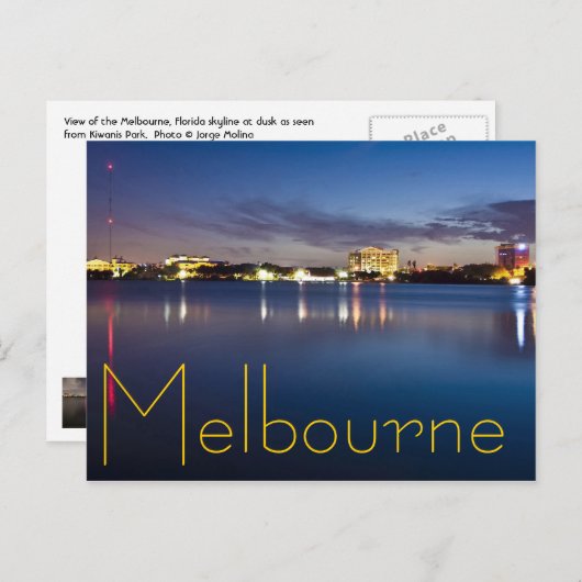 Carte Postale Melbourne, Floride, États-Unis (Devant / Derrière)