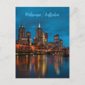 Carte Postale Melbourne la nuit (Devant)
