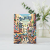 Carte Postale Melbourne Lanes Australie (Debout devant)