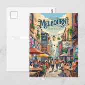 Carte Postale Melbourne Lanes Australie (Devant / Derrière)