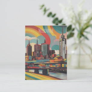 Carte Postale Melbourne poster vintage