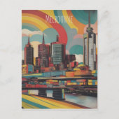 Carte Postale Melbourne poster vintage (Devant)