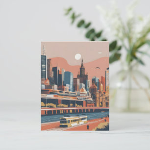 Carte Postale Melbourne poster vintage