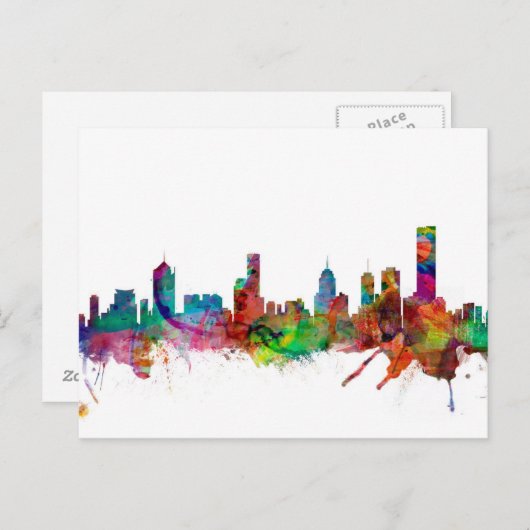 Carte Postale Melbourne Skyline (Devant / Derrière)