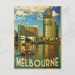 Carte Postale Melbourne Skyline Australie