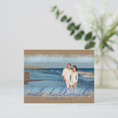 Carte Postale Mele Kalikimaka avec Starfish Script Photo de Noël (Debout devant)