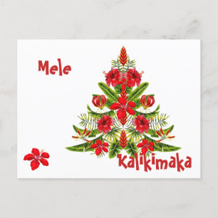 Carte postale Mele Kalikimaka Hawaiian