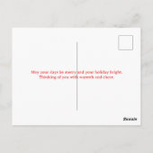 Carte Postale Mele Kalikimaka Joyeux style de plage de l'île Chr (Dos)