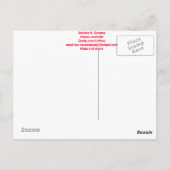 Carte Postale Mele Kalikimaka le chemin de l'île (Dos)