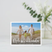 Carte Postale Mele Kalikimaka Photo Moderne de Vacances Hawaïenn (Debout devant)