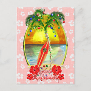 Carte Postale Mele Kalikimaka Surf