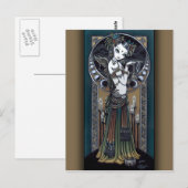 Carte postale "Melita" Goth Tribal Fusion Storm An (Devant / Derrière)