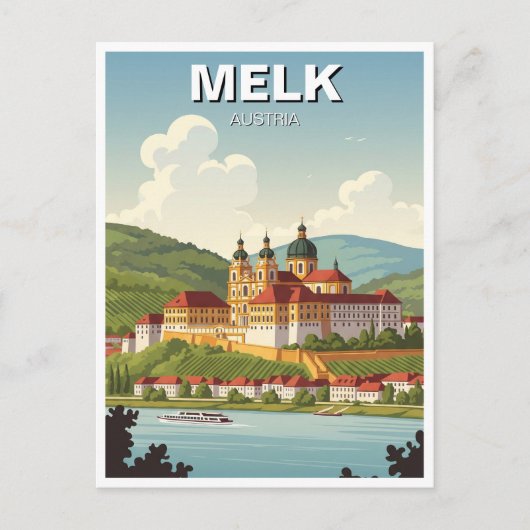 Carte Postale Melk Abbey Autriche Travel (Devant)